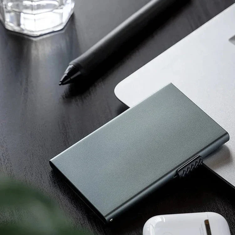 Porte-Cartes en Aluminium pour Homme