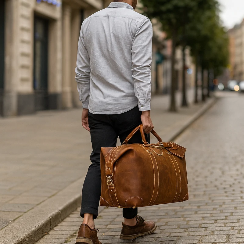 Sac de Voyage Homme Cuir