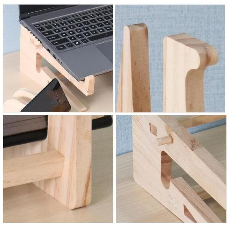 Support Ordinateur Portable Bois - Woodock