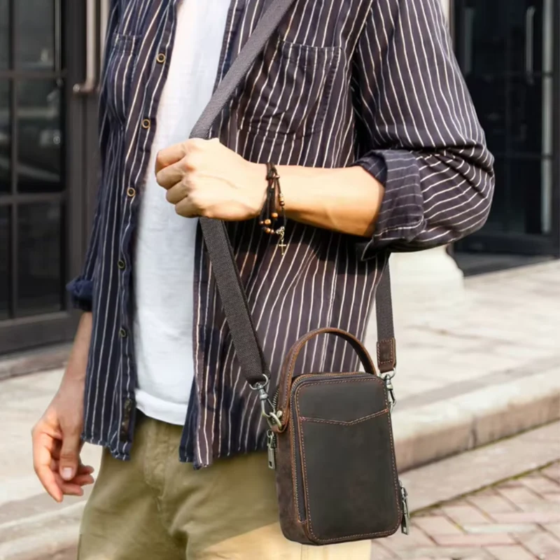Petite Sacoche Bandoulière Homme