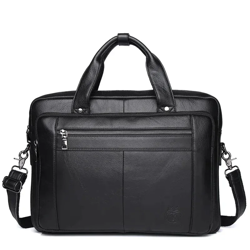 Sacoche Cuir Noir Homme