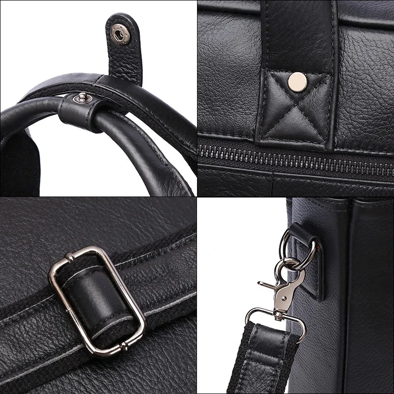Sacoche Cuir Noir Homme