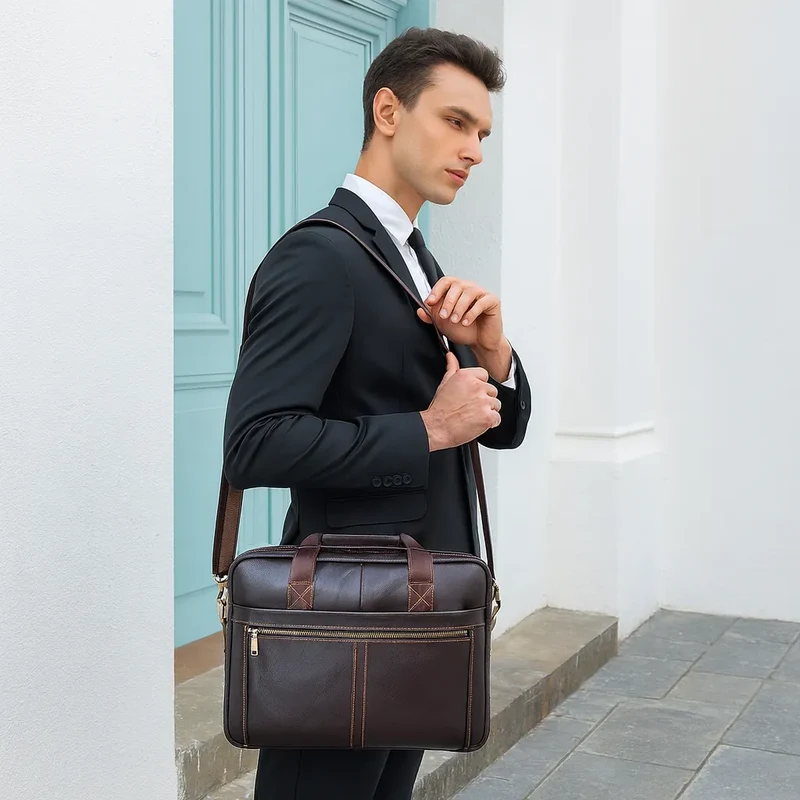 Sacoche Ordinateur Cuir Homme