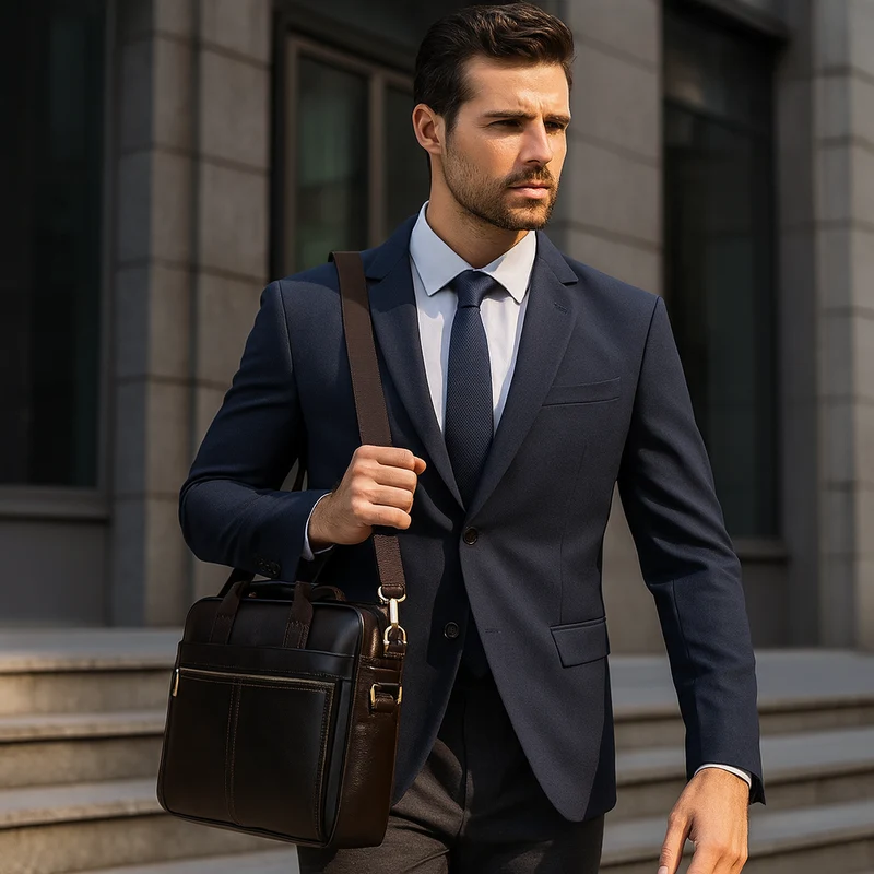 Sacoche Ordinateur Cuir Homme