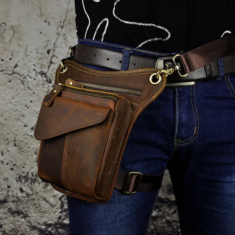 Sacoche de Jambe Cuir Homme