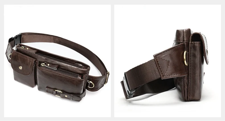 Sacoche Banane Cuir pour Homme