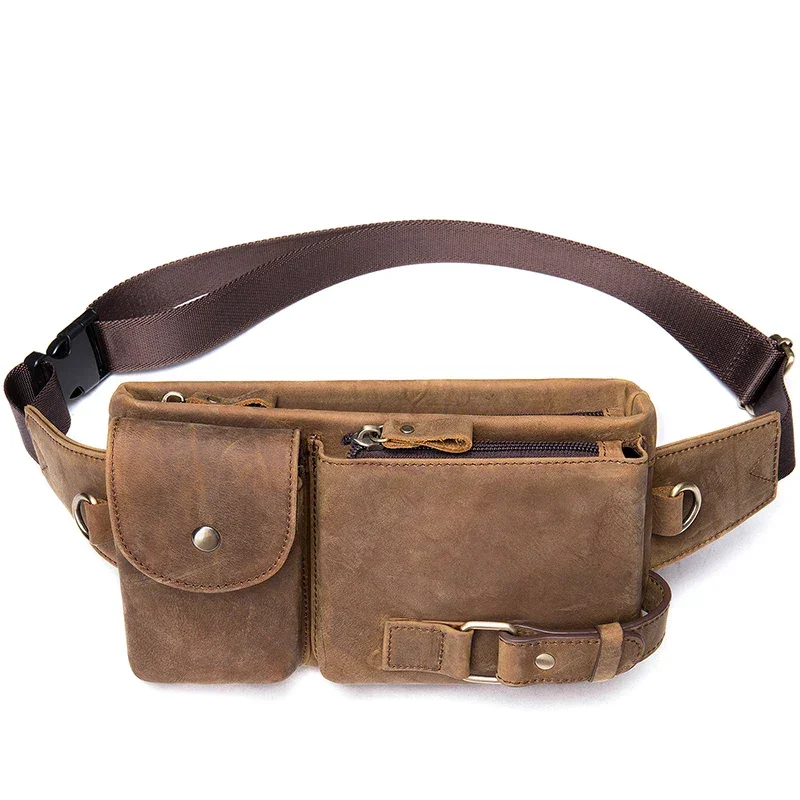 Sacoche Banane Cuir pour Homme