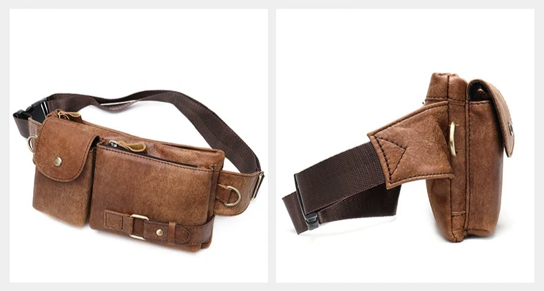 Sacoche Banane Cuir pour Homme
