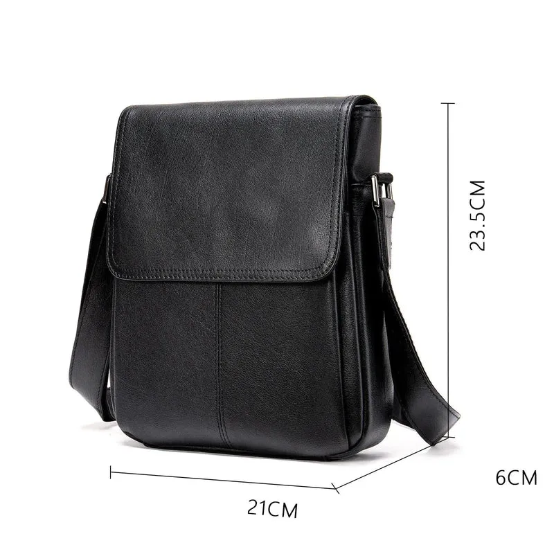 Sacoche Cuir Noire Homme