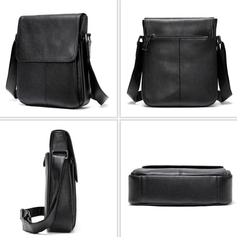 Sacoche Cuir Noire Homme