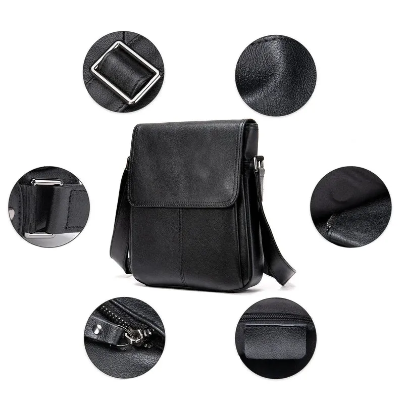 Sacoche Cuir Noire Homme
