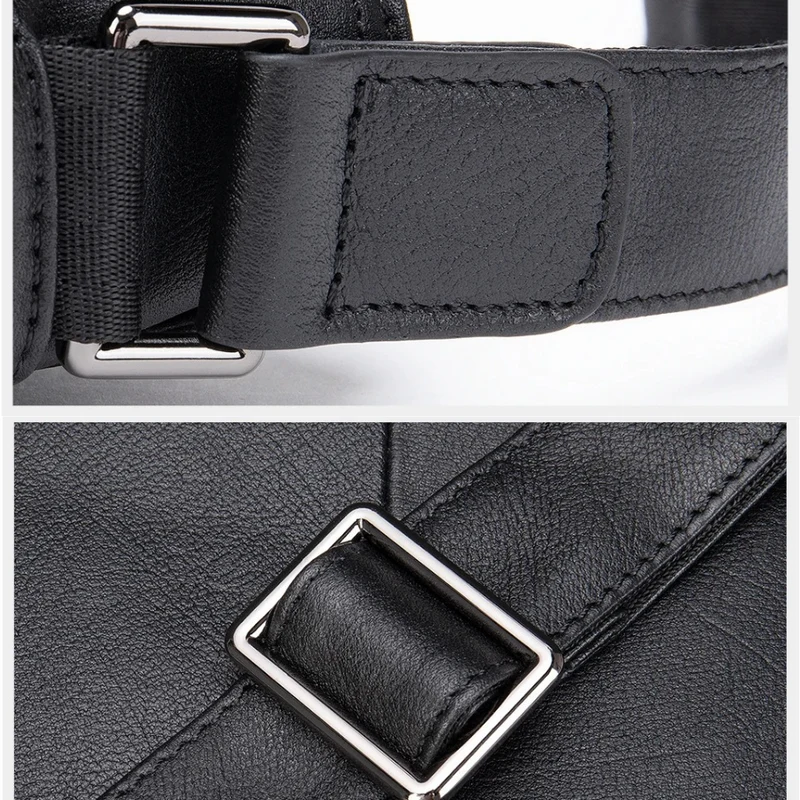 Sacoche Cuir Noire Homme