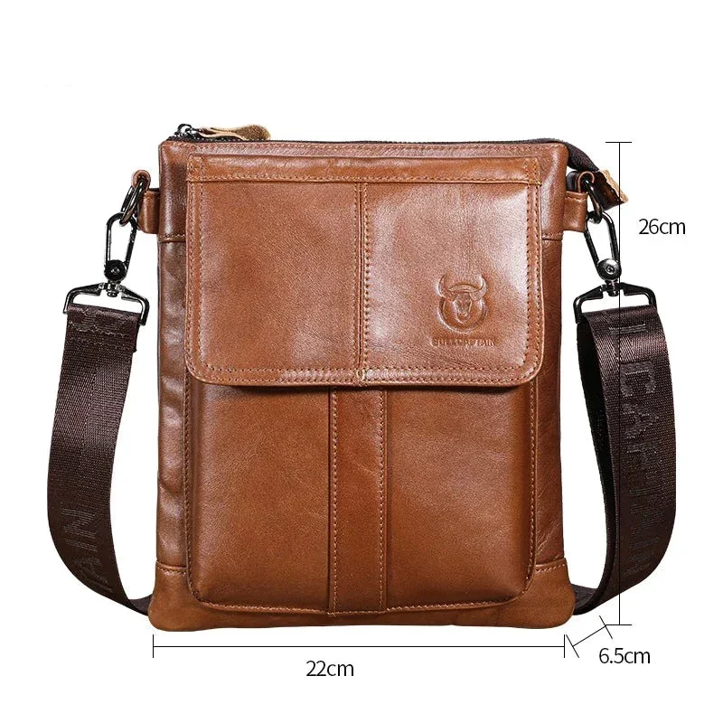 Sacoche Cuir Marron Homme