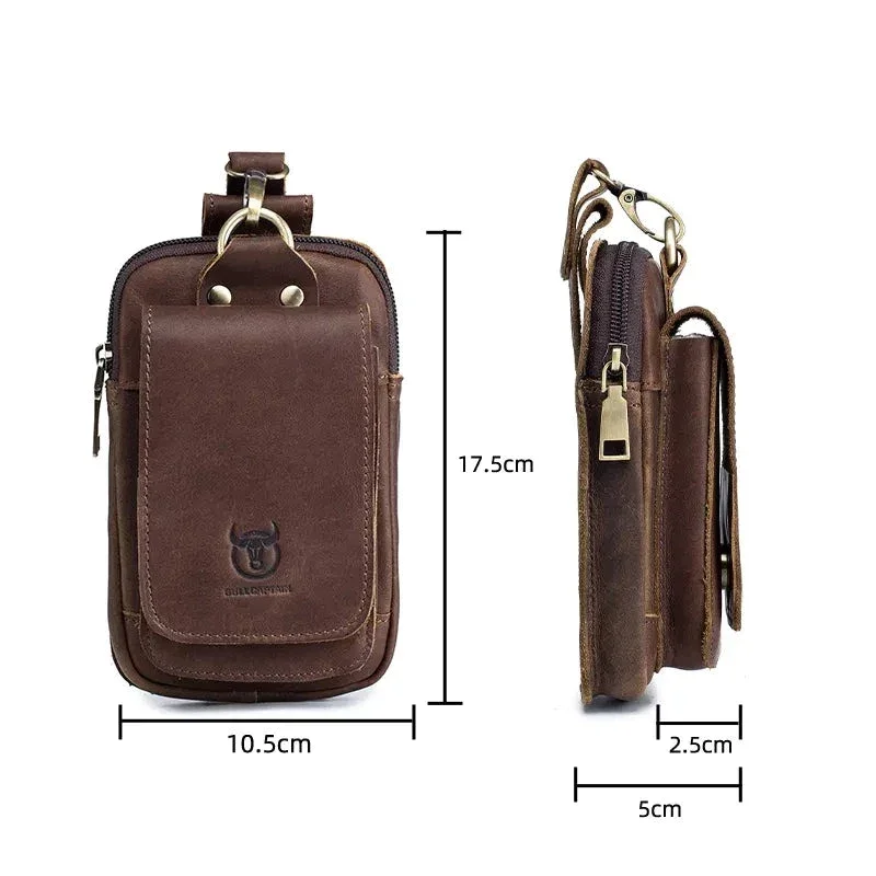 Sacoche Ceinture Homme Cuir