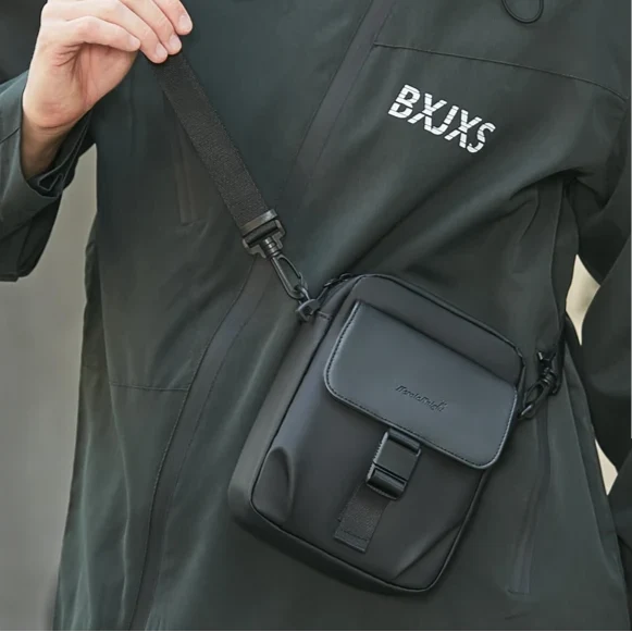 Sacoche à Bandoulière Homme Noire