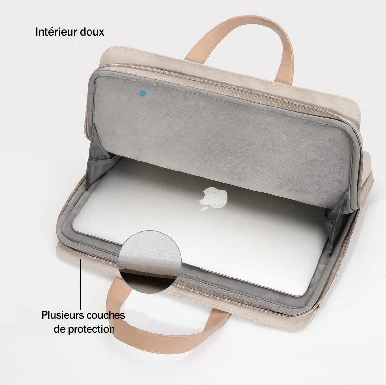 Sac Pour Ordinateur Portable Rose - Rosace
