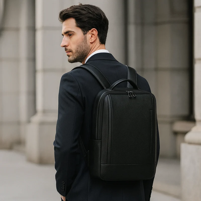Sac à Dos Ordinateur 15 Pouces en Cuir
