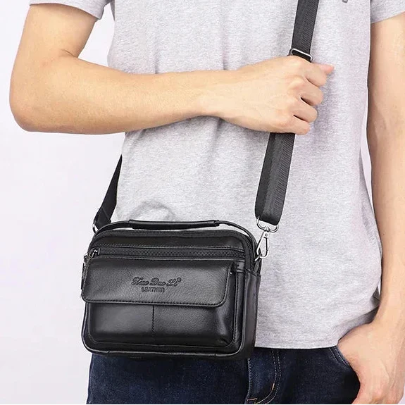 Sacoche Cuir Homme Bandoulière Rectangulaire