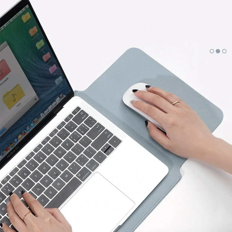 Pochette Ordi Mac ou PC fin + CADEAU - Argile