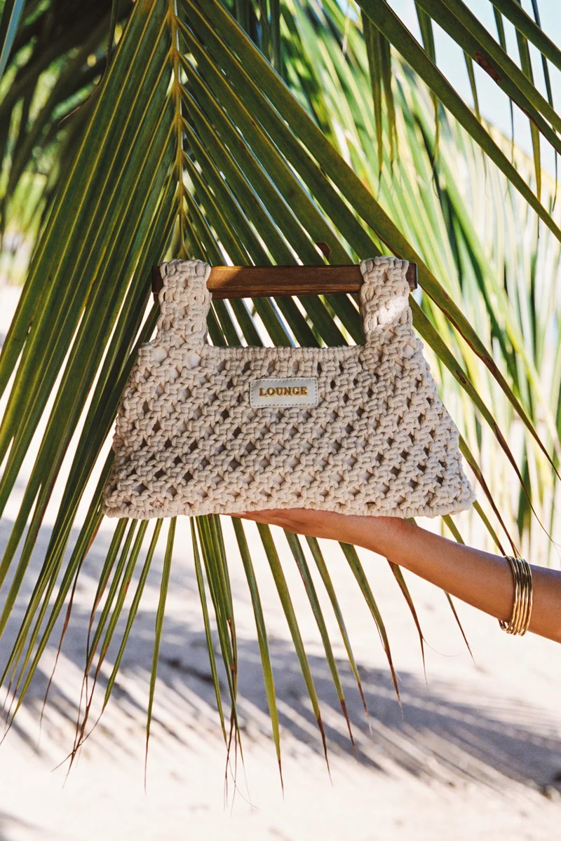 Sac Clutch Clover - Crème