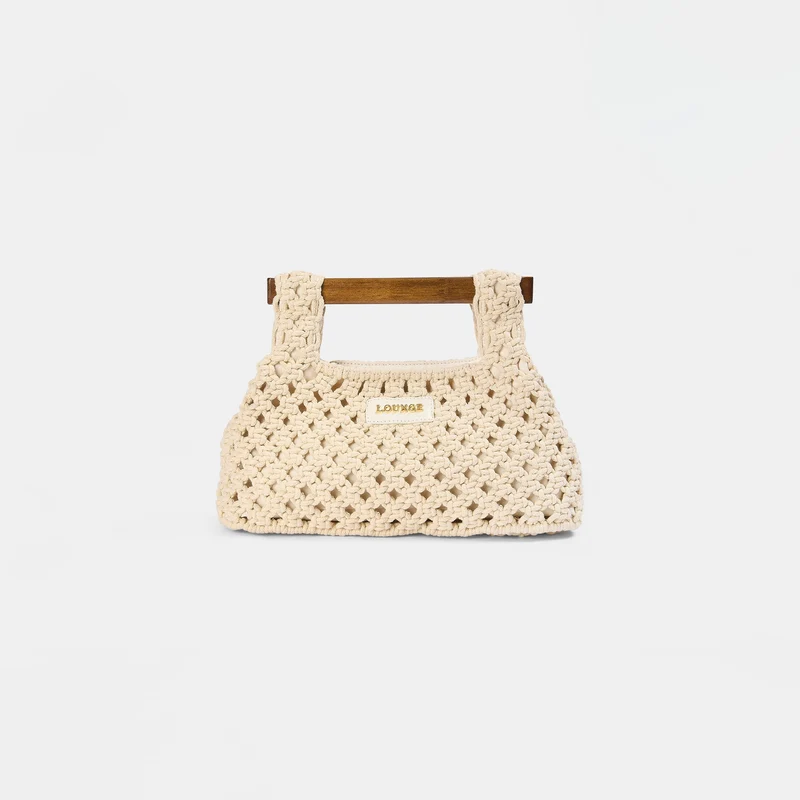 Sac Clutch Clover - Crème