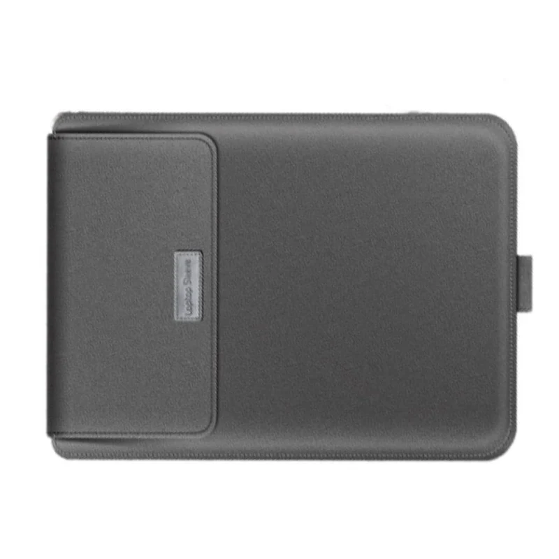 Pochette Ordinateur Cuir + Support PC - Standoo Gris