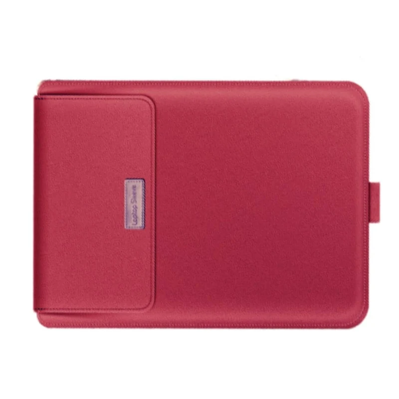 Pochette Ordinateur Cuir + Support PC - Standoo Bordeaux