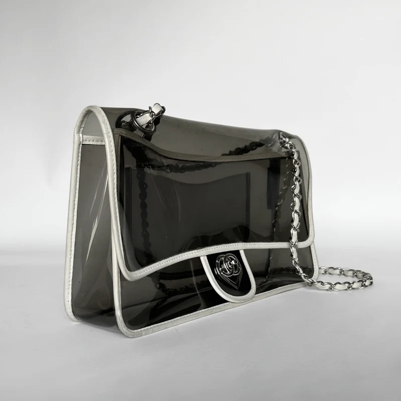 Chanel Coeur CC Flap Bag Vinyle et cuir d'agneau (Limited Edition)