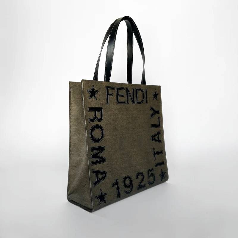 Fendi Sac fourre-tout Roma en toile