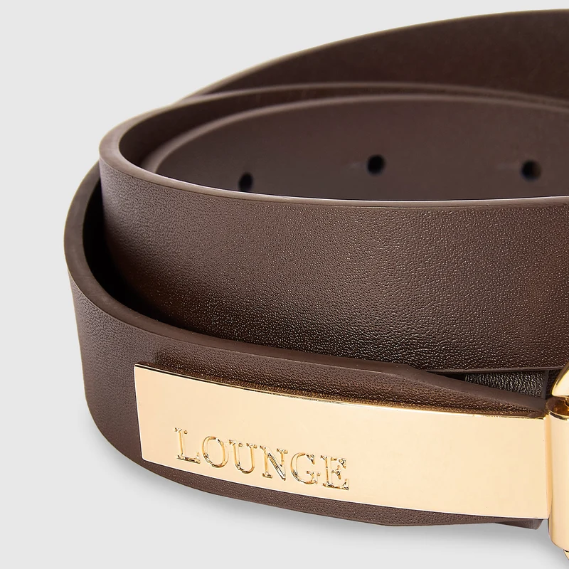 Ceinture à barrette - Chocolat