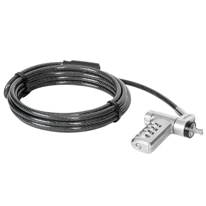 DEFCON® Ultimate Serrure à câble à combinaison universelle sérialisée avec tête de serrure adaptable Slimline - (B2B single pack)