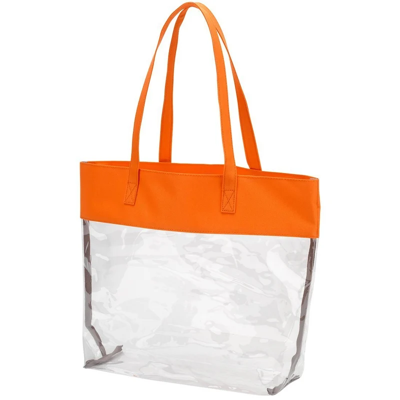 Orange Clear Tote - Personalized