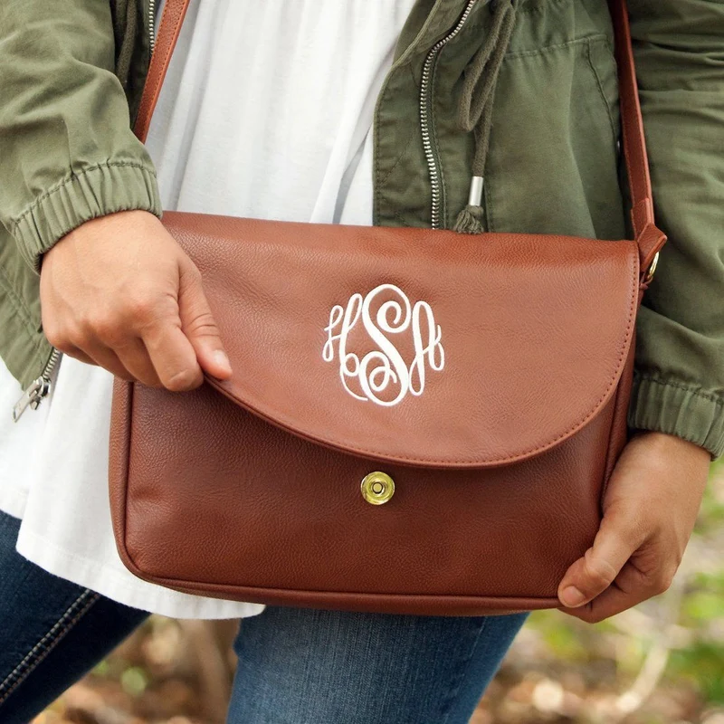 Camel Anna Crossbody Bag - Personalized