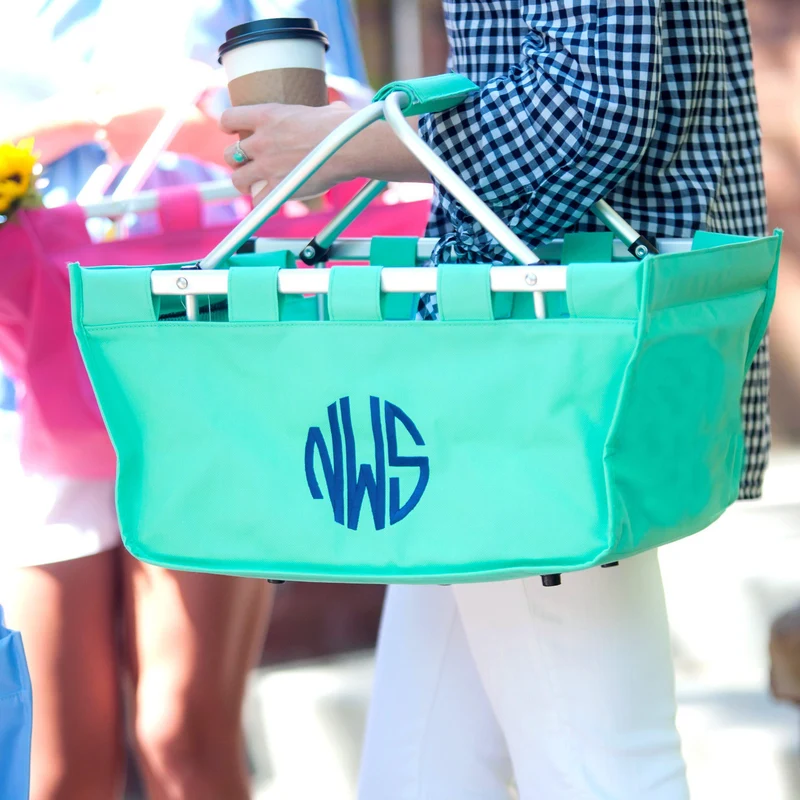 Mint Market Tote - Personalized
