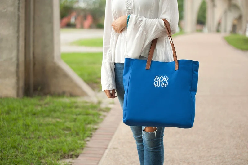 Royal Blue Tote - Personalized