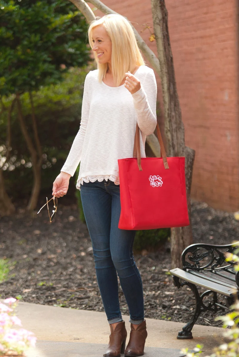 Red Tote - Personalized
