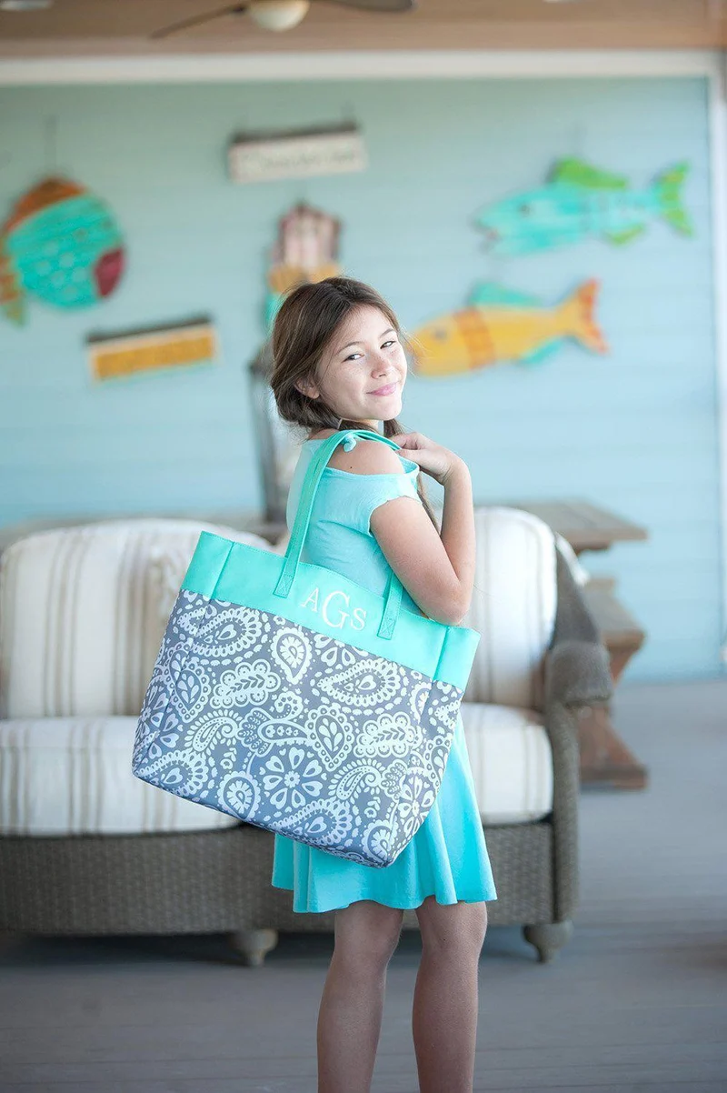 Parker Paisley Tote - Personalized