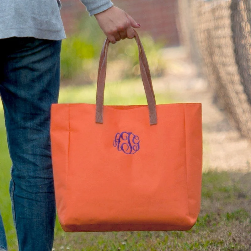 Orange Tote - Personalized