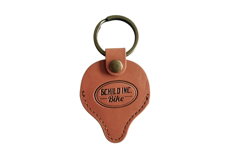 Keychain Saddle Leather with Airtag Pocket