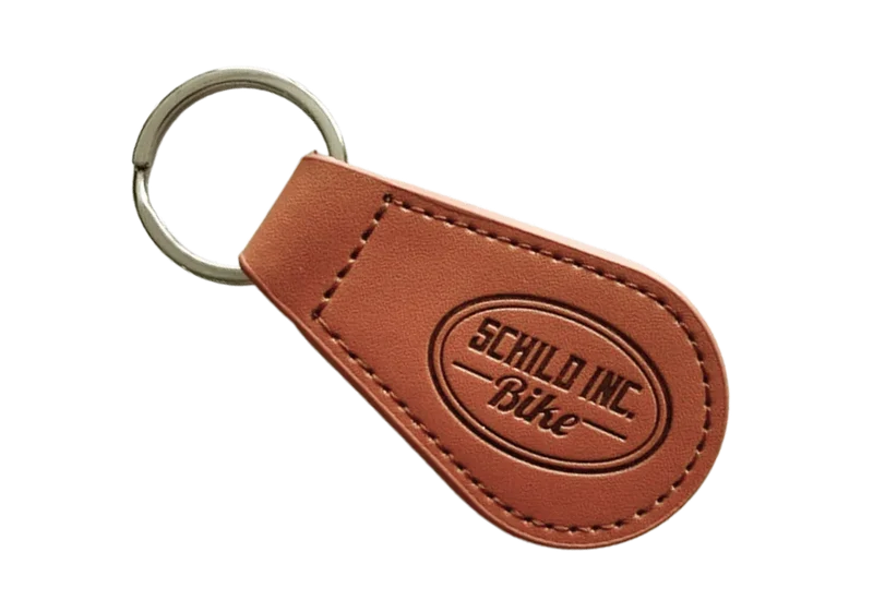 Keychain PU Leather Droplet