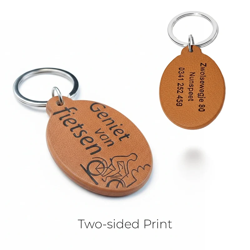 Keychain Hard PU Leather