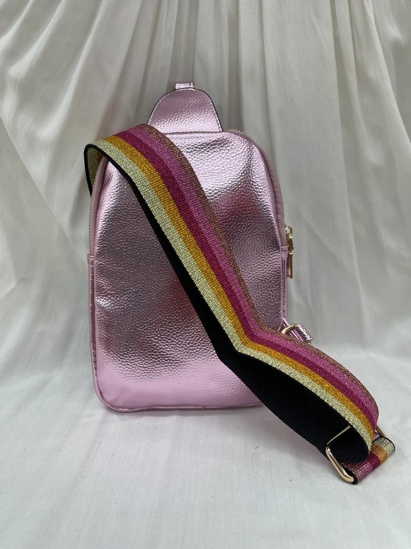 Mini sac à dos métallisé multicolore - Élégance et praticité
