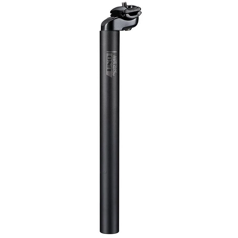 Tige de selle UNO 25,4 mm aluminium noir – Longueur 400 mm, légère et résistante