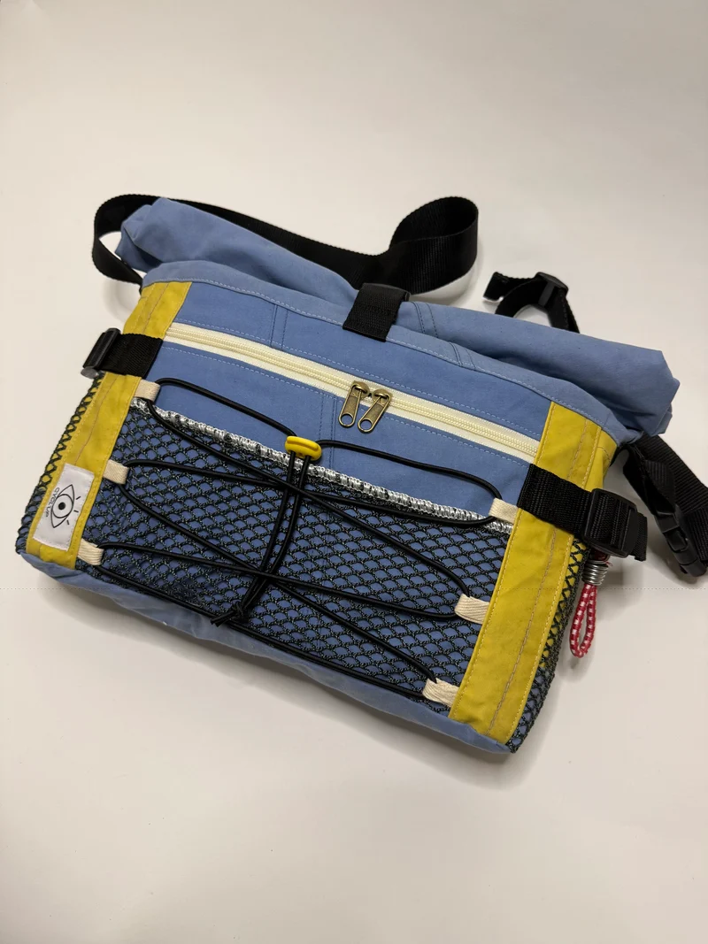 Sac besace roll top