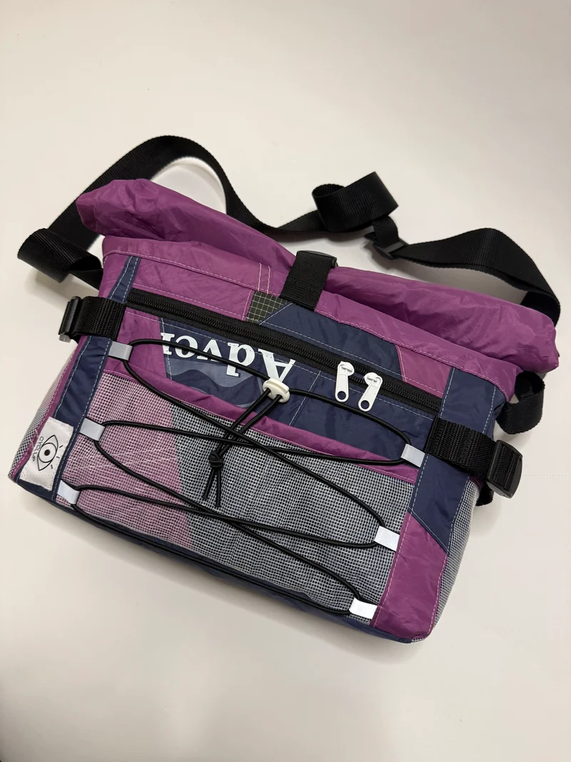 Sac besace roll top