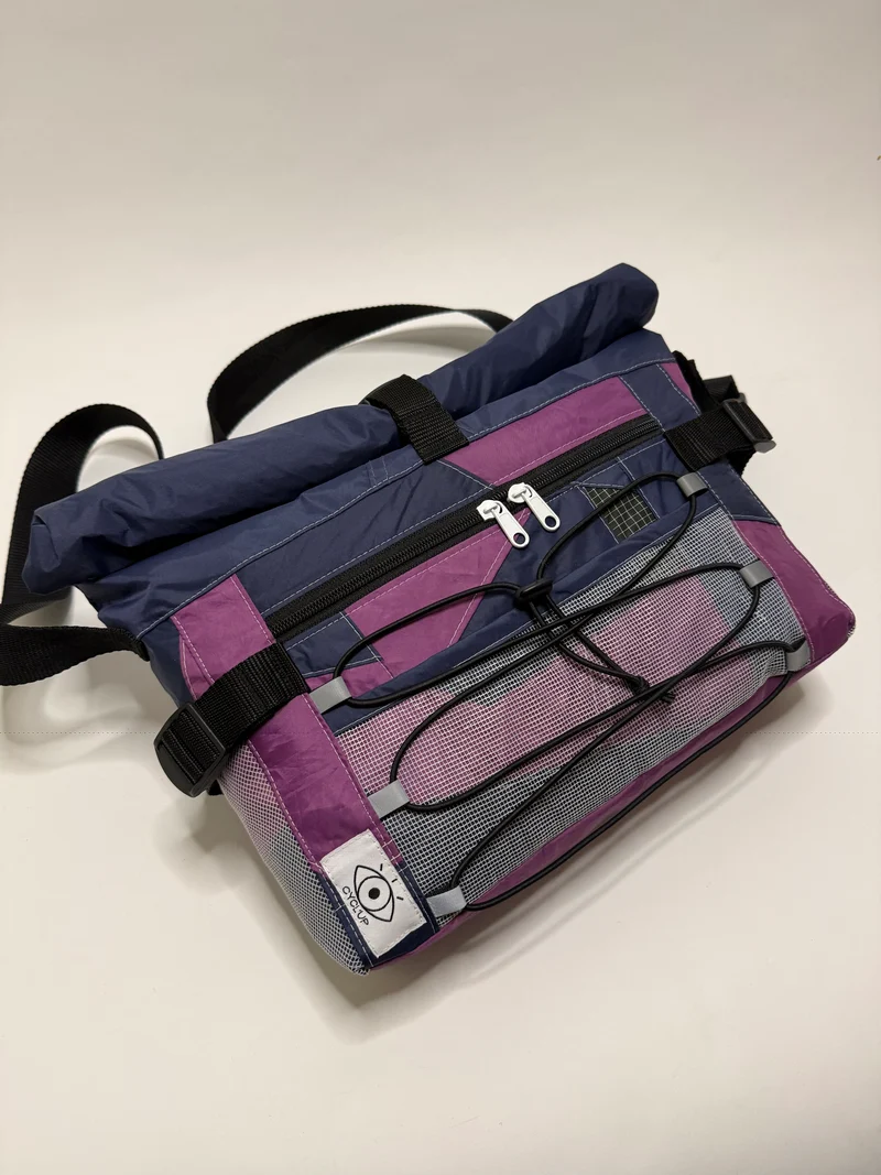 Sac besace roll top