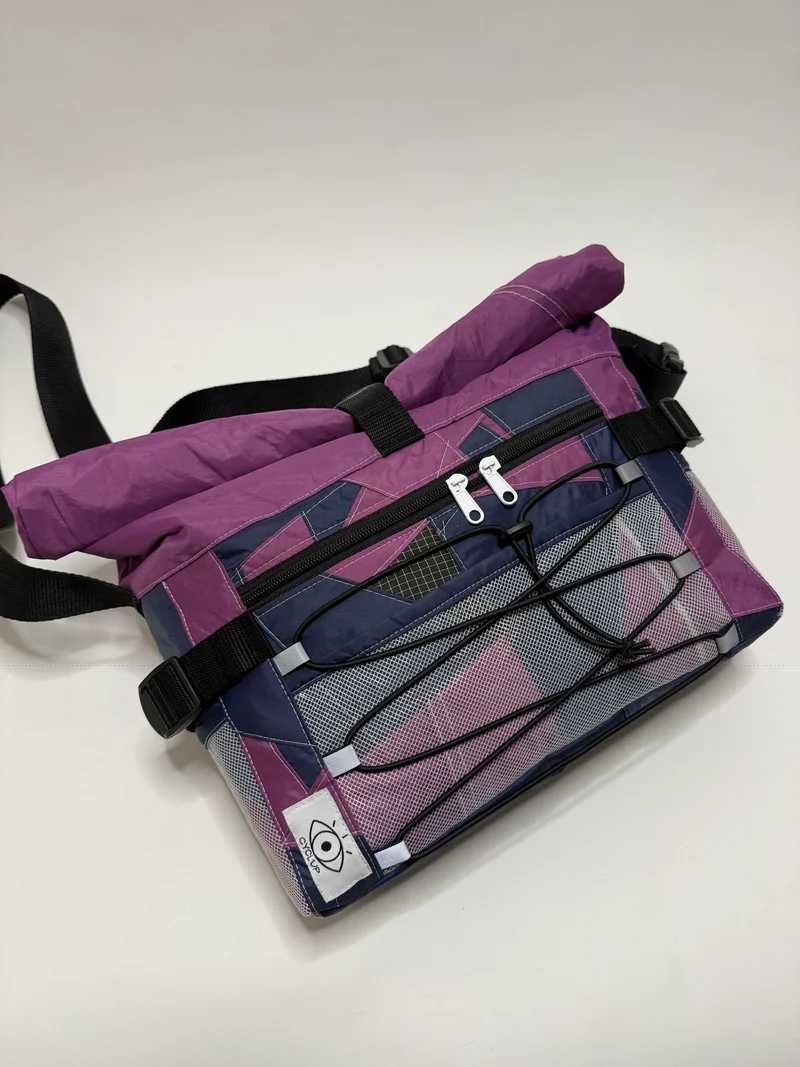 Sac besace roll top