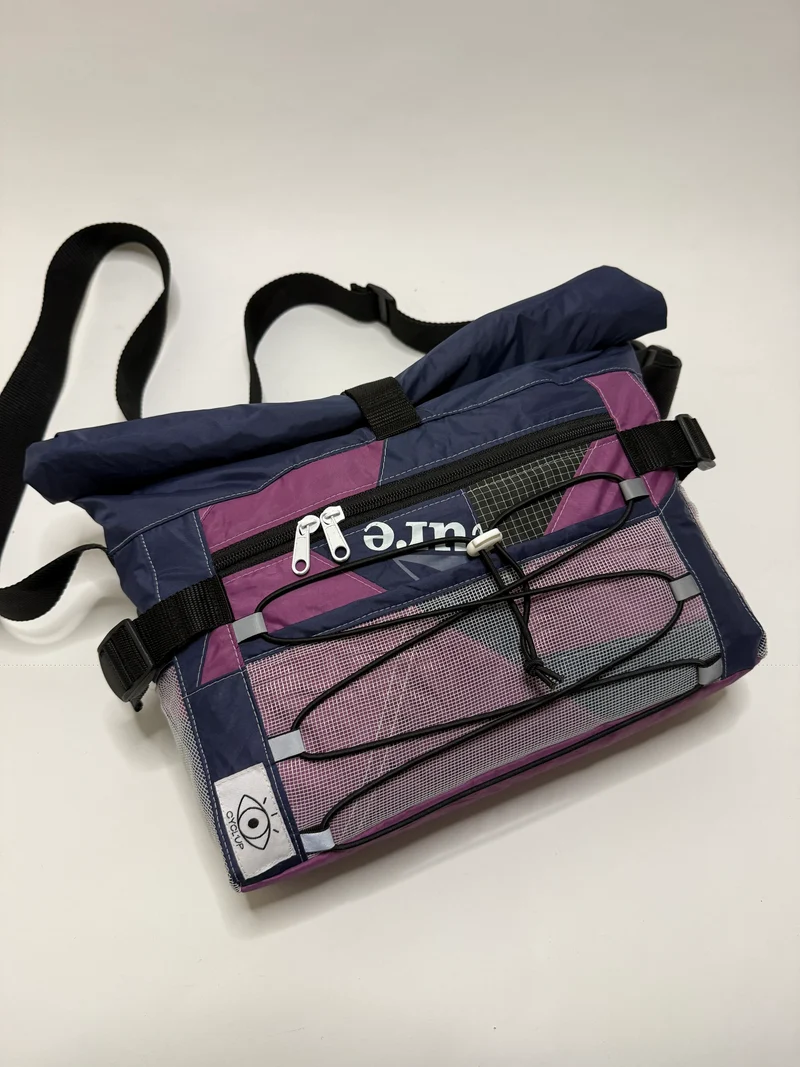 Sac besace roll top