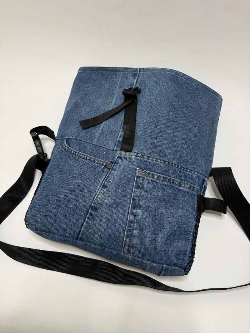 Sac besace roll top