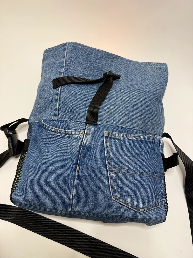 Sac besace roll top